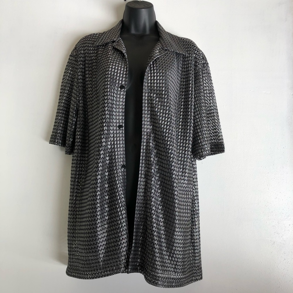 Pop Icon Vintage Sheer Style Glitter Cover up